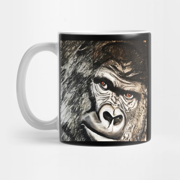 Gorilla by Art by Kerry Cortinas